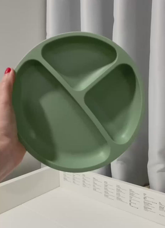 Prato em Silicone com Ventosas